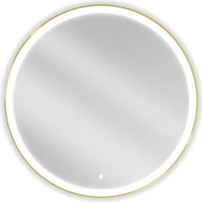 Immagine prodotto di Mexen Esso specchio da bagno retroilluminato, rotondo 90 cm, LED 6000K, antiappannamento, cornice dorata - 9825-090-090-611-50