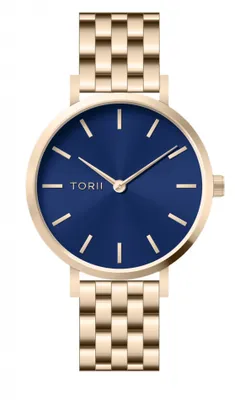 Produktbild von Damenarmbanduhr TORII L38LB.NL in klassischem Marineblau Fashion.