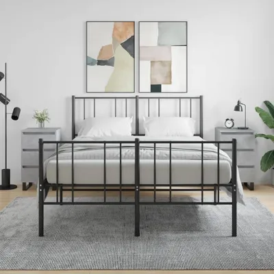 Obrázek produktu pro vidaXL Noční stolky 2 ks. Betonově šedé 40x35x69 cm odvozený dřevěný výrobek