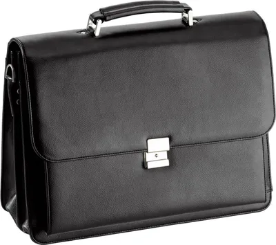 Produktbild von Schultertasche 40 cm groß Aktentasche Arbeitstasche Schwarz D & N – Bowatex