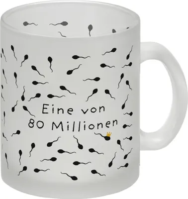 Produktbild von Eine von 80 Millionen Sperma Glas Tasse