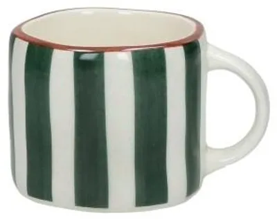 Zdjęcie produktu dla Filiżanka do espresso Pomax Mykonos, porcelana, zielona, wymiary: 9,2 x 7 x 6 cm