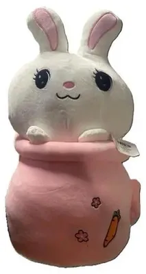 Image de Peluche lapin dans une tasse, 45 cm - Rozette