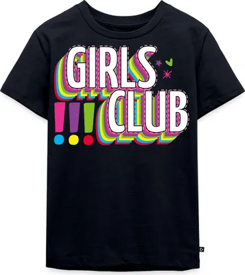Produktbild von Spreadshirt Die Drei Ausrufezeichen Girls Club Kinder Premium T-Shirt, 122/128 (6 Jahre), Navy