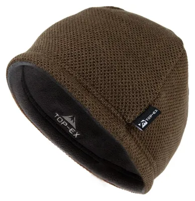 Produktbild von Wintermütze Strickmütze Beanie - Gefüttert - Herren - Schwarz - Winterkälte