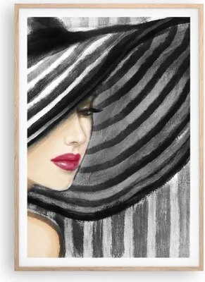 Produktbild von Gerahmtes Poster - Rahmen in heller Eiche - frau stil mode - 70x100 cm - Wand Bild - Wanddeko - Wandbilder - Kunstposter - Wandposter - Bilderrahmen - Bilder - Kunstdruck - Wandbild - P2NPA70x100-3926