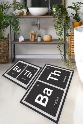 Immagine prodotto di Mijolnir, Barium, Set di tappetini da bagno (2 pezzi), Multicolore, 100% POLIESTERE, 50 x 60 cm