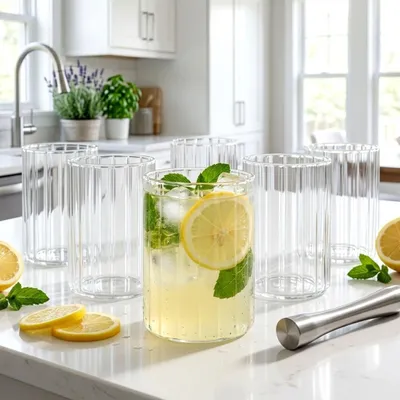 Image de Verres en verre borosilicate de 230 ml, lot de 6