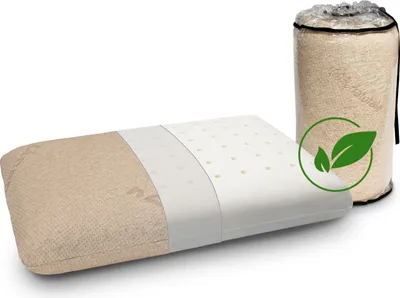 Produktbild von Viskoelastisches Kopfkissen 90X35X12 100% Baumwolle und Leinen, Abnehmbar und waschbar. Ergonomisch