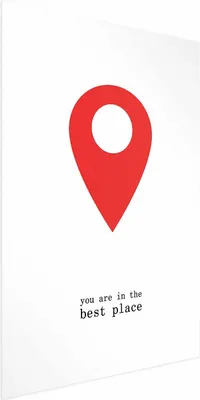 Produktbild von Posterpapier Poster - You Are in the Best Place 40x60 cm Text m-A-0794-ao-a