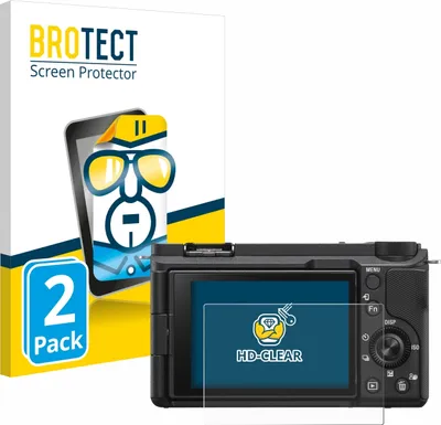 Produktbild von 2x Für Sony Alpha ZV-E10 II Schutzfolie BROTECT Displayschutz Display Schutz Folie Klar Transparent