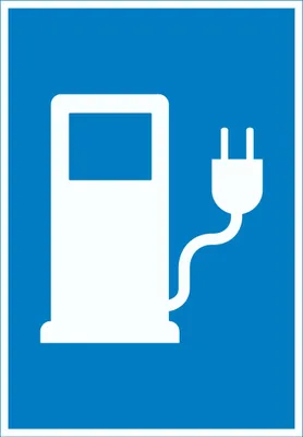 Produktbild von Stromtankstelle Schild Elektrofahrzeug A6 (105x148mm)
