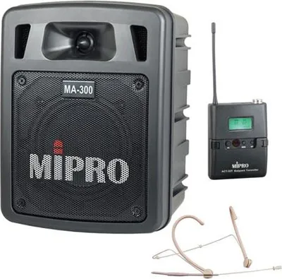 Immagine prodotto di Mipro MA-300 con trasmettitore bodypack e microfono per cuffie