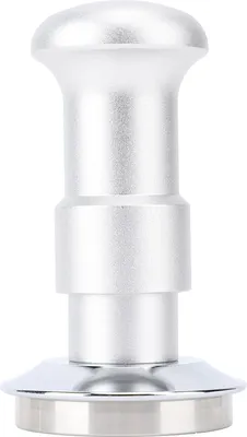 Obrázok produktu pre Tlačiak na kávu z nehrdzavejúcej ocele, s pružinovým mechanizmom, kalibrovaný, pre kaviarne aj domácnosť, strieborný, 58 mm / 2,28 palca