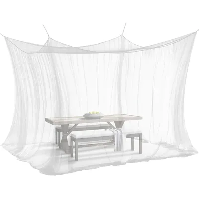 Produktbild von ELEGANCIO Moskitonetz für Innen und Außen 300 x 300 x 250 cm 220 Mesh Insektenschutznetz Mückennetz Camping Doppelbett Zelt Pflanzenschutz Netz Weiß