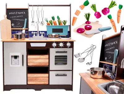 Immagine prodotto di Cucina per bambini in legno MDF con accessori LOFT XXL 96cm