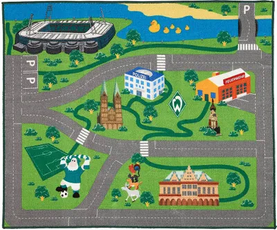 Zdjęcie produktu dla Dywanik piłkarski SV Werder Bremen 100 x 120 cm