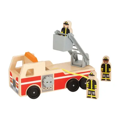 Image de Camion de pompiers en bois