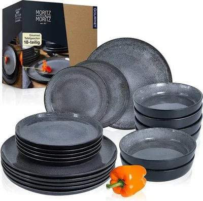 Immagine prodotto di Set da tavola resistente: piatti, tazze, ciotole, stoviglie