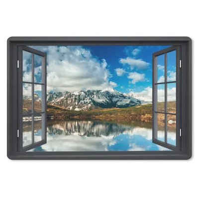 Produktbild von MuchoWow® Mauspad Mousepad Aussicht - Berge - Wasser 27x18 cm - Mousepads - Maus Mat - Pad - Mausunterlage - Büroartikel - Desk Matten