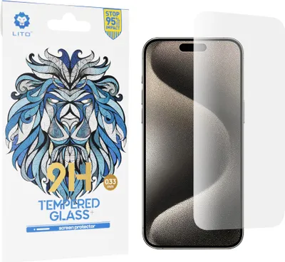Produktbild von LITO 2.5D 9H Gehärteter Glas Classic Displayschutzfolie für Apple iPhone 15 Pro Max - Transparent