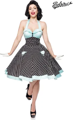 Produktbild von Belsira Retro-Kleid 50066 Vintage-Swing-Kleid Rockabilly Kleid, Gr. L=38