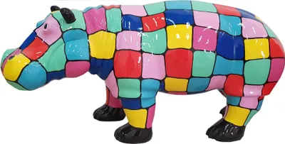 Image de Designer Abstract Figure Figures modernes Décoration Hippopotame Jardin Sculptures