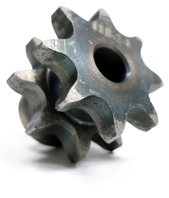 Image de Pignon 08B, 8 dents, avec moyeu, trempé, P : 12,7, 1/2″, à deux rangées