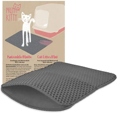 Produktbild von Katzenklo Matte Beige Katzenmatte Katzenklo 30x40cm Fr Sauberkeit - Grau