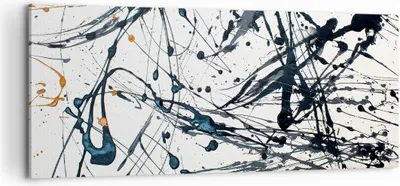 Produktbild von Bild auf Leinwand - Leinwandbild - Abstraktion modern - 100x40cm - Wand Bild - Wanddeko - Leinwanddruck - Bilder - Kunstdruck - Wanddekoration - Leinwand bilder - Wandkunst - AB100x40-3442