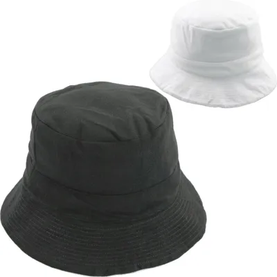 Produktbild von Earbags Bucket Hat Fischerhut Sonnenhut Anglerhut , Schwarz weiß