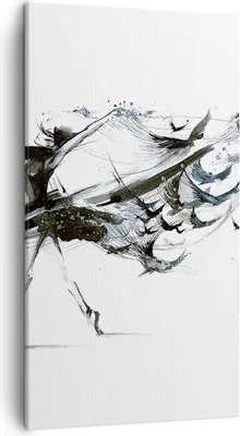 Produktbild von Bild auf Leinwand - Leinwandbild - Tanz eine Frau Ballett Aktivität - 45x80cm - Wand Bild - Wanddeko - Leinwanddruck - Bilder - Kunstdruck - Wanddekoration - Leinwand bilder - Wandkunst - PA45x80-3078