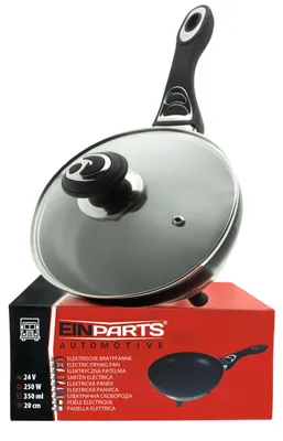 Immagine prodotto di Padella elettrica Einparts da 24 V per auto, con manico gommato e coperchio