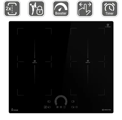 Image de plaque à induction, autosuffisant 59 cm 2 Flex-Zone Booster sans cadre