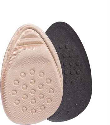 Produktbild von INF Sportschuh Vorfußpolster Einlegesohlen - Schaum & Elasthan Komfort, 1 Paar Beige