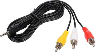 Produktbild von 3,5-mm-Cinch-Audio-Video-Kabel 3,5-mm-Klinke auf 3 Cinch-Kabel fuer AV-Kabel 1,2M DV MP4