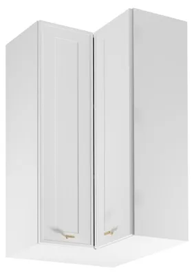Image de Armoire d'angle haute SALERNO - 60x60 cm, blanche