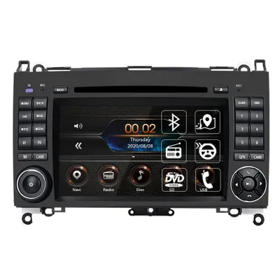 Immagine prodotto di Hexinex Radio GPS Navi per Mercedes Benz B200 W169 W245 Viano W639 Sprinter BT, Mirror Link, USB, SD, SWC
