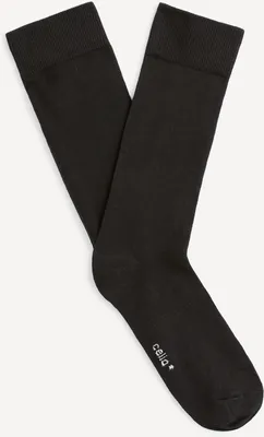 Obrázok produktu pre Vysoké ponožky Milo z bavlny Supima® Black O tu