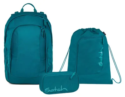 Produktbild von Satch, Schulrucksack-Set AIR Deep Petrol 3-teilig, ab 4./5. Klasse