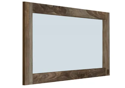Produktbild von MASSIVMOEBEL24 Spiegel Sheesham 130x3x70  grau geölt NATURE GREY #071