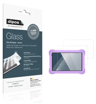 Obrázek produktu pro 2x dipos GlassCC YOBWOK Kinder Tablet 8 Zoll
