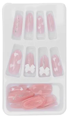 Produktbild von 24-teiliges abnehmbares Kunstnagel-Set, modische, vollflächige künstliche Kunstnägel für Frauen