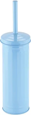Produktbild von MSV WC Bürste Klobürste Toilettenbürste „Habana“ mit hygienischem Behälter Pastellblau