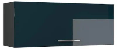 Imagen del producto de Armario de pared Vicco Fame-Line Azul oscuro alto brillo/Antracita 100 cm, Model 61573