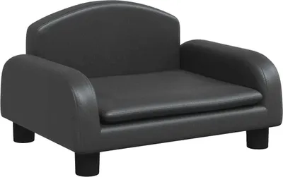 Obrázek produktu pro vidaXL Pelíšek pro psy černý 50x40x30 cm umělá kůže