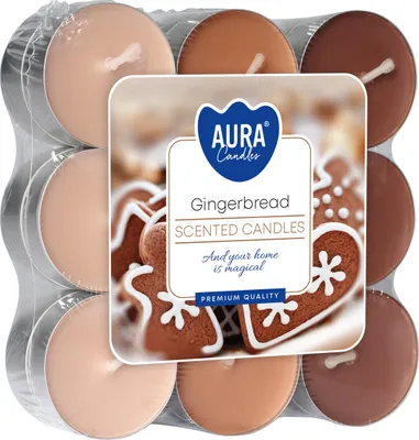 Zdjęcie produktu dla Podgrzewacze zapachowe 18 szt. Pierniczki Aura Candles