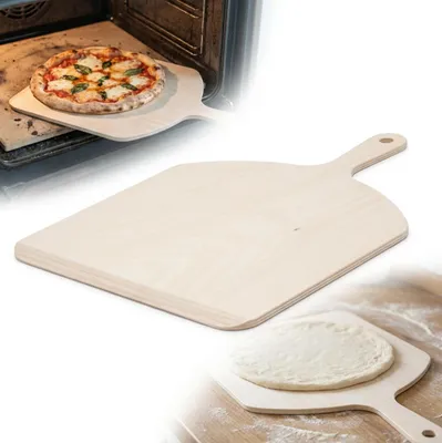 Immagine prodotto di Tavola di legno per pizza da forno grande 43 x 32 cm