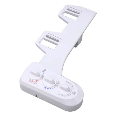 Obrázok produktu pre Bidet s funkciou teplá/studená voda, samočistiaca dvojitá tryska, nástavec na toaletu, sprej, bez elektrického napájania, kúpeľňové sedadlo