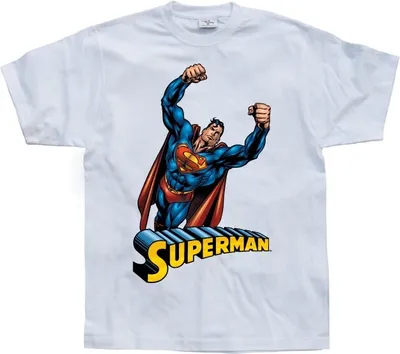 Produktbild von Superman Flying T-Shirt - Large - White